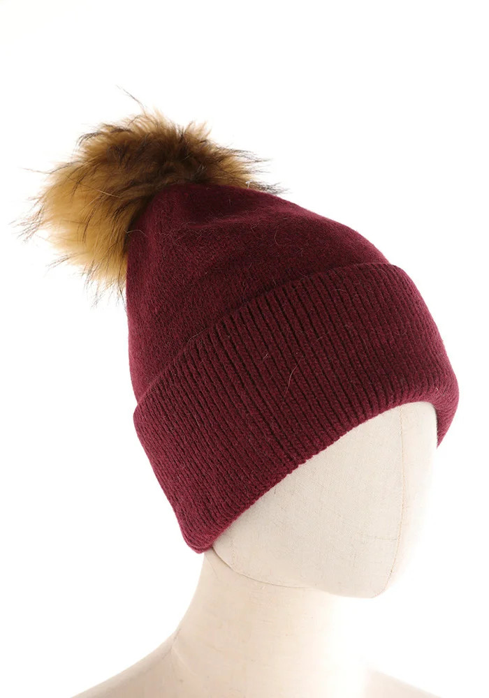 YM0722 Berretto con Pompom in Murmaski